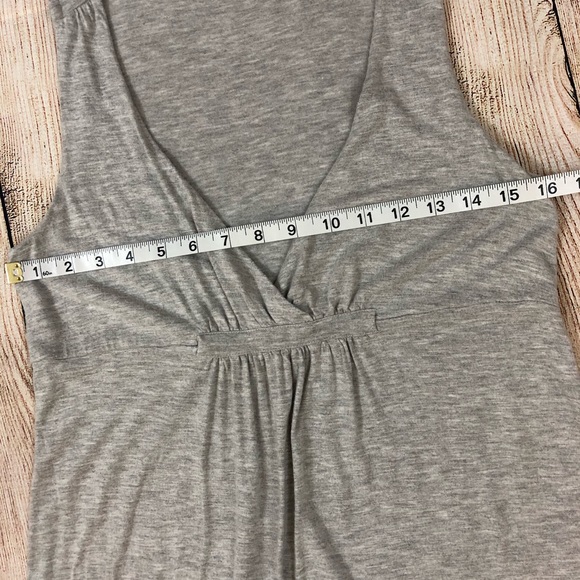 J Crew Midi Grey Ruffle Hem Dress - Picture 9 of 11